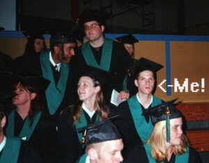 High school graduation, 2000.