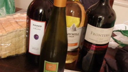 Four bottles of wine