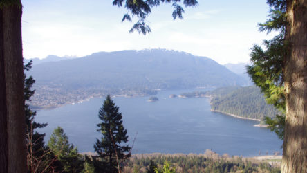 Burrard Inlet from Burnaby Mountain.