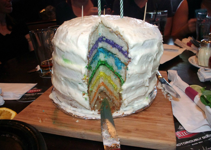 My six-layer birthday cake!