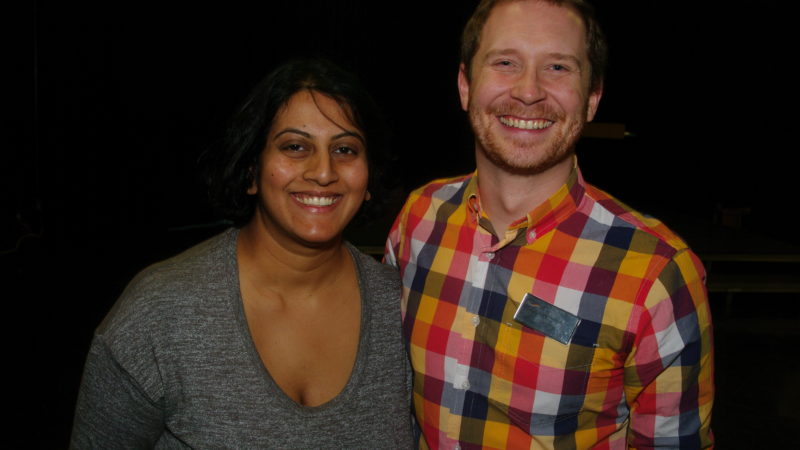 Vancouver Pride Society co-chairs Charmaine de Silva and Alan Jernigan